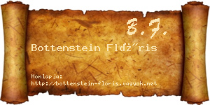 Bottenstein Flóris névjegykártya